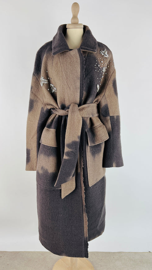 Cappotto in lana con cartellino