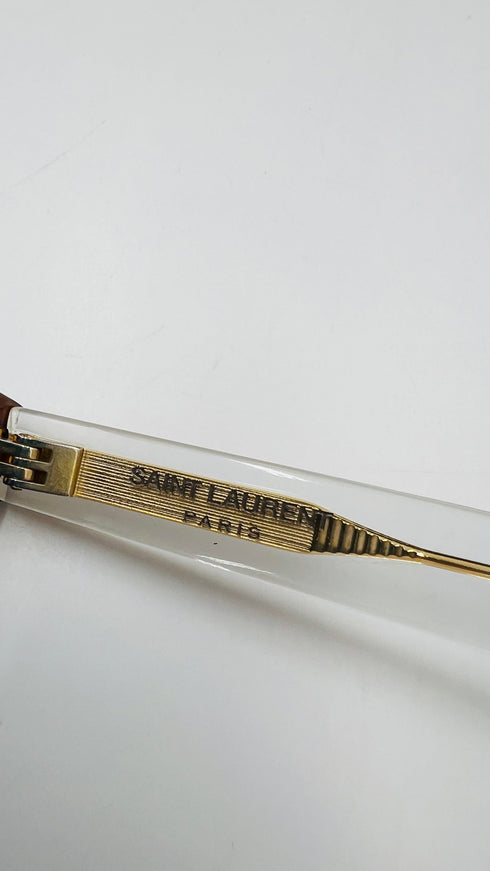 Occhiali da sole stecche semitrasparenti