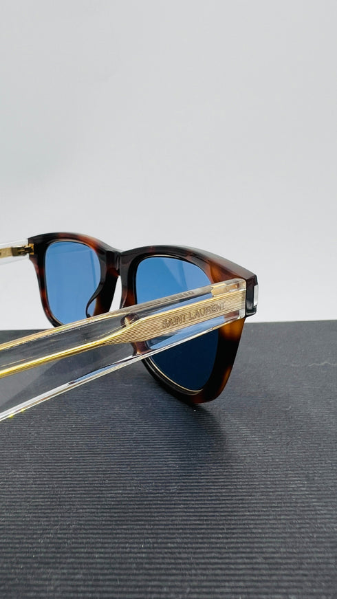 Occhiali da sole stecche semitrasparenti