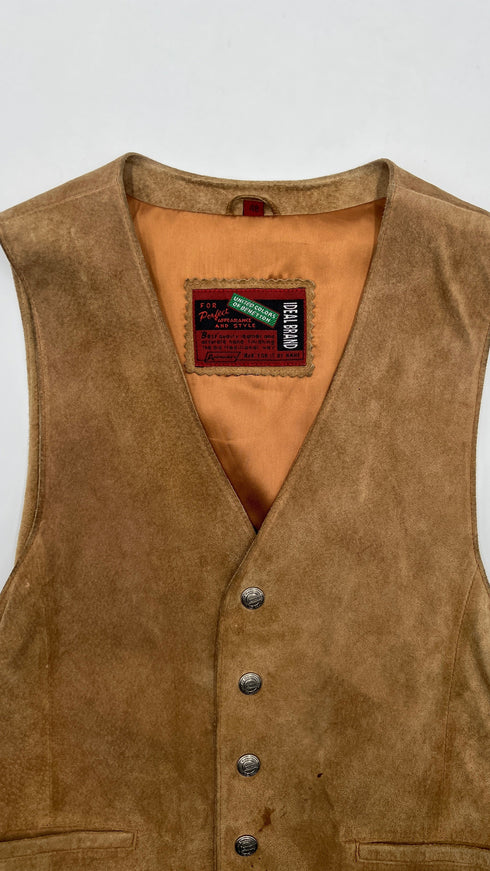Gilet in suede