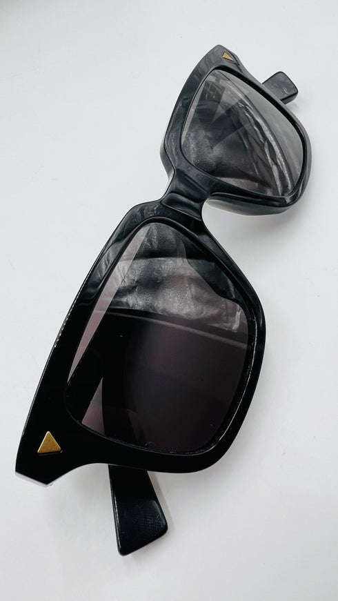 Occhiali da sole neri mini logo