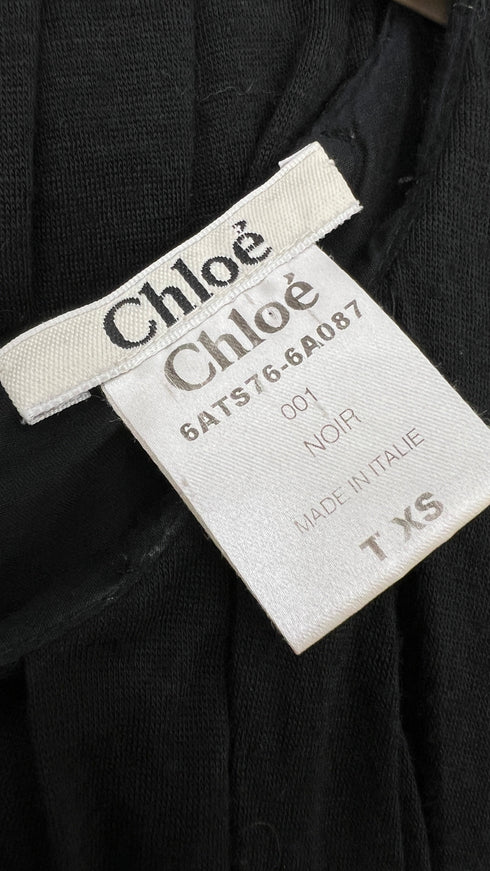 T-shirt cinta in velluto