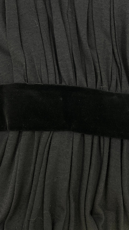 T-shirt cinta in velluto