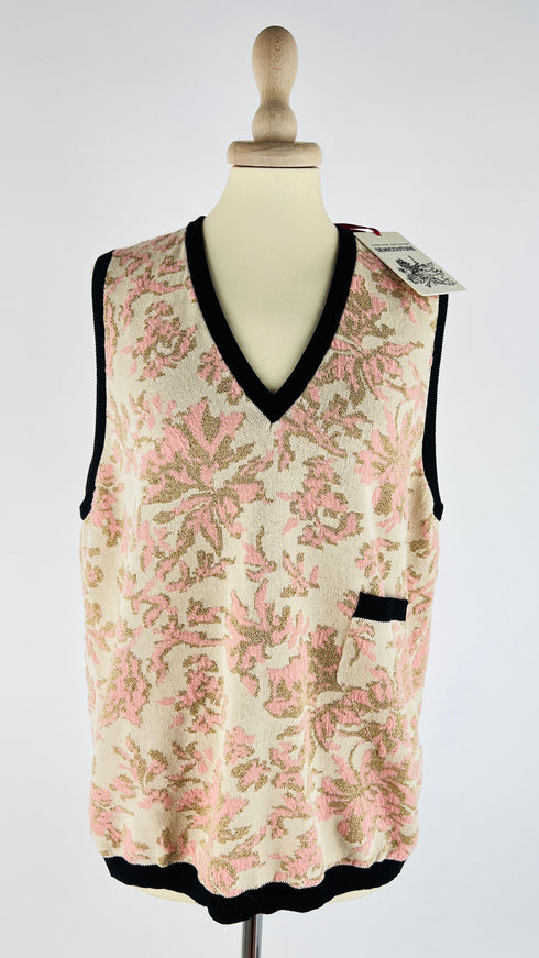 Gilet lurex con cartellino