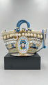 Borsa con passamanerie e perline