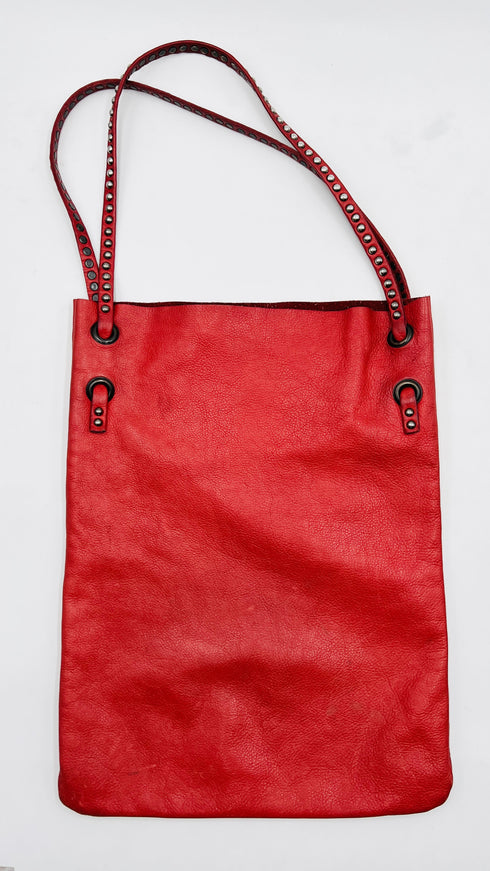 Tote bag con borchiette