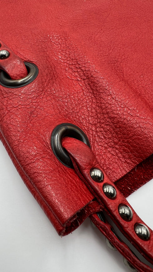 Tote bag con borchiette