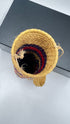 Borsa tubolare in raffia