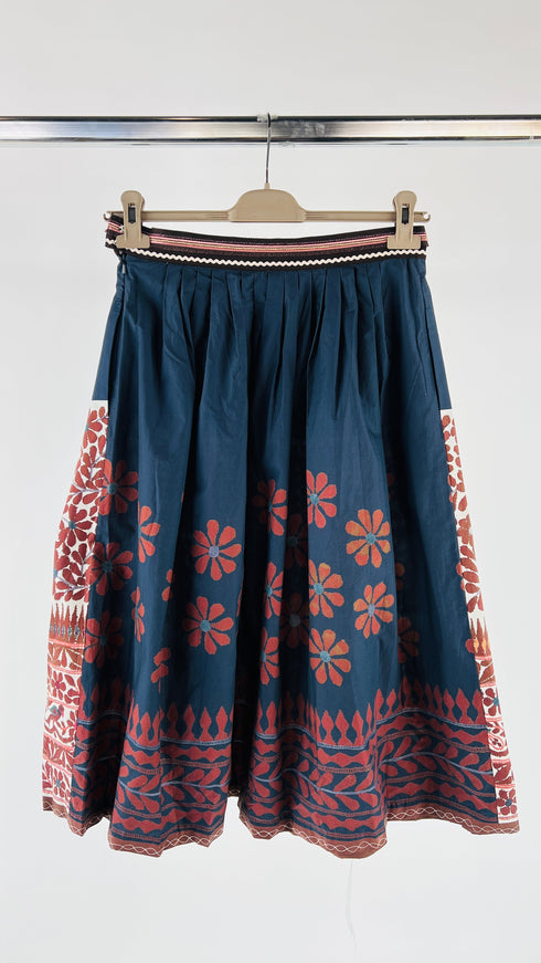 Gonna midi stampa fiori