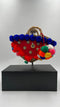 Borsa a mano con pompon
