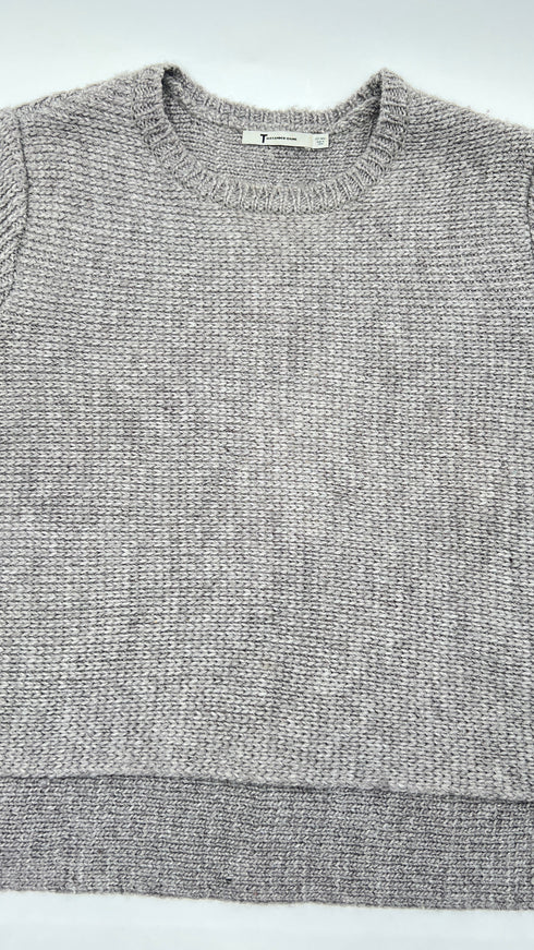 Maglione girocollo grigio