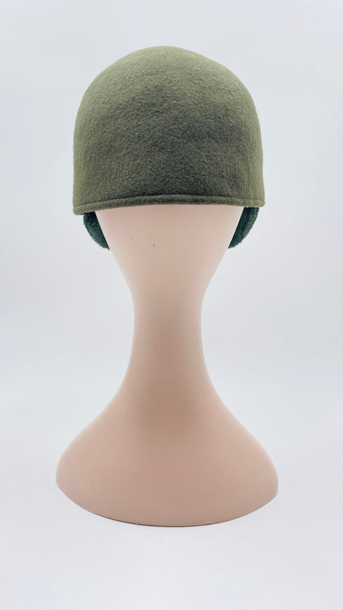 Berretto in lana verde