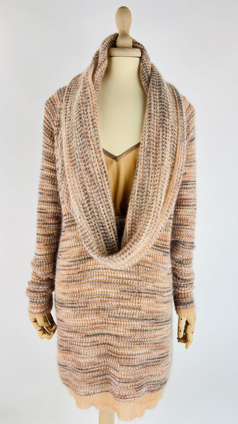 Abito in maglia fiammata