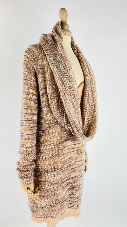 Abito in maglia fiammata