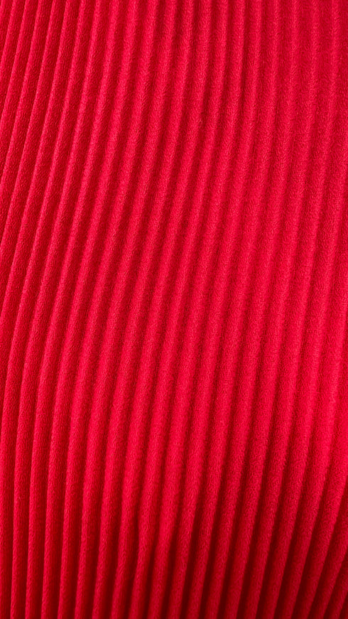 Camicia plissé rossa