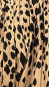 Gonna midi a pieghe animalier