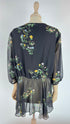 Blusa in seta a fiori