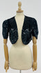 Bolero paillettes nere