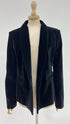 Blazer in velluto nero