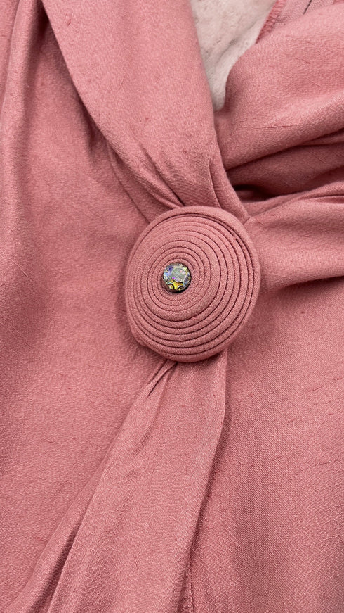 Top con rosa in applique