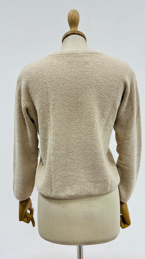 Maglia girocollo bouclé