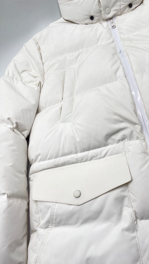 Piumino lungo bianco