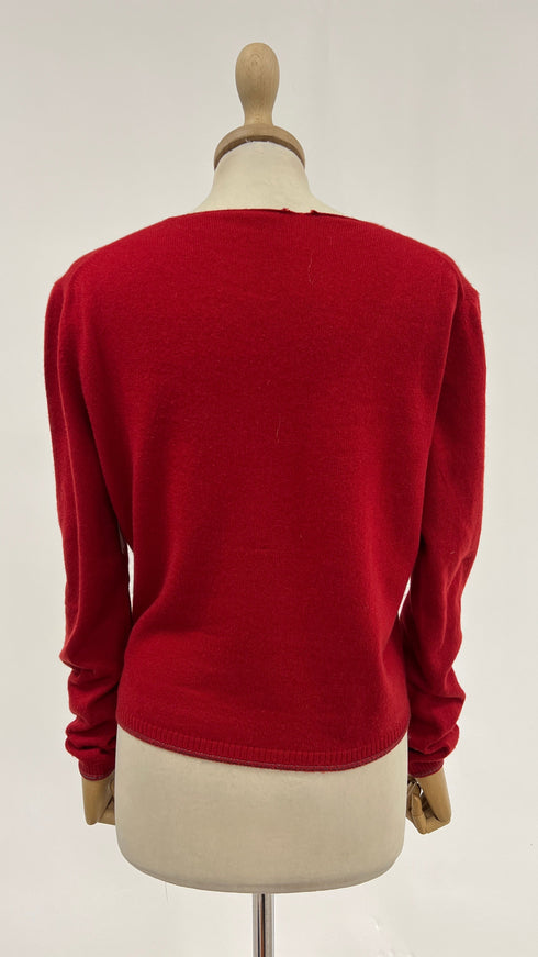 Maglia a V in cashmere