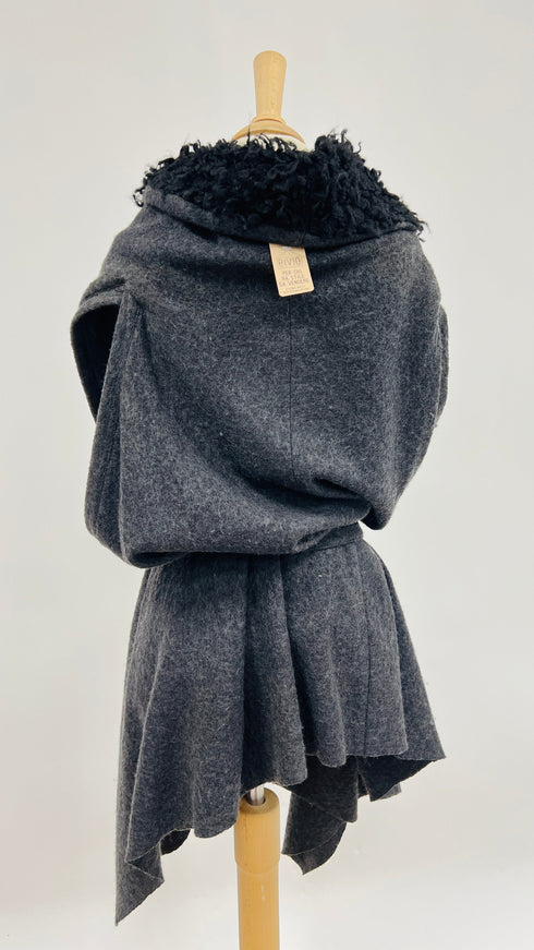 Gilet lungo in panno