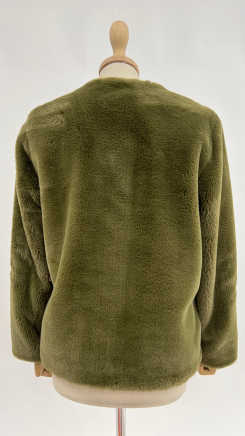 Giacca corta ecopelliccia