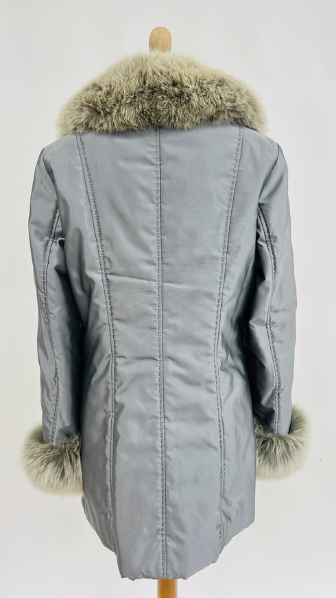 Piumino argento metallizzato