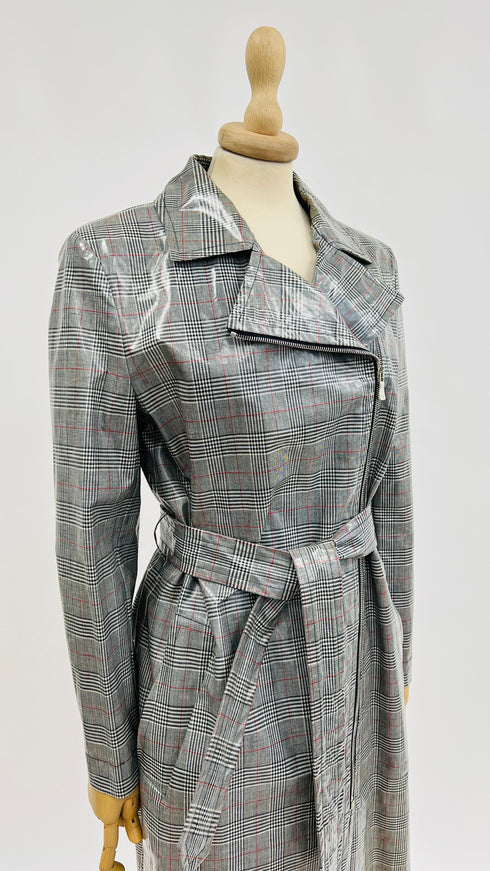 Trench tessuto cerato