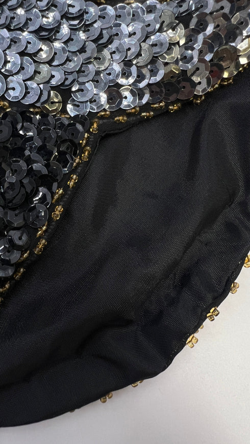 Blusa paillettes fumé