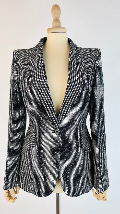 Blazer sfiancato a quadretti