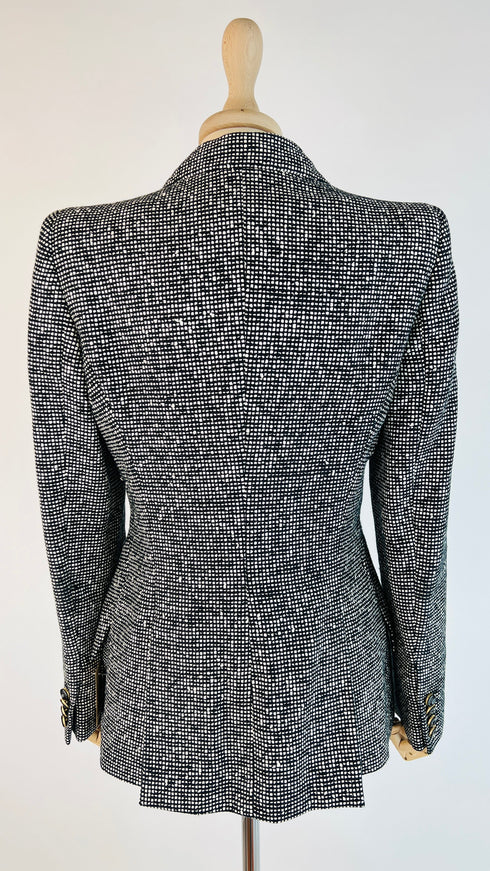 Blazer sfiancato a quadretti