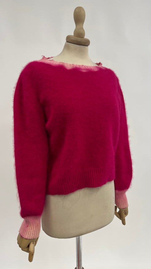 Maglia girocollo degradé