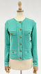 Cardigan con bottoni dorati