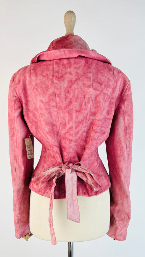 Giacca in denim bleached