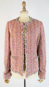 Giacca in tweed sfrangiato