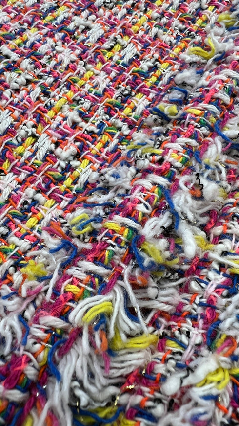 Giacca in tweed sfrangiato