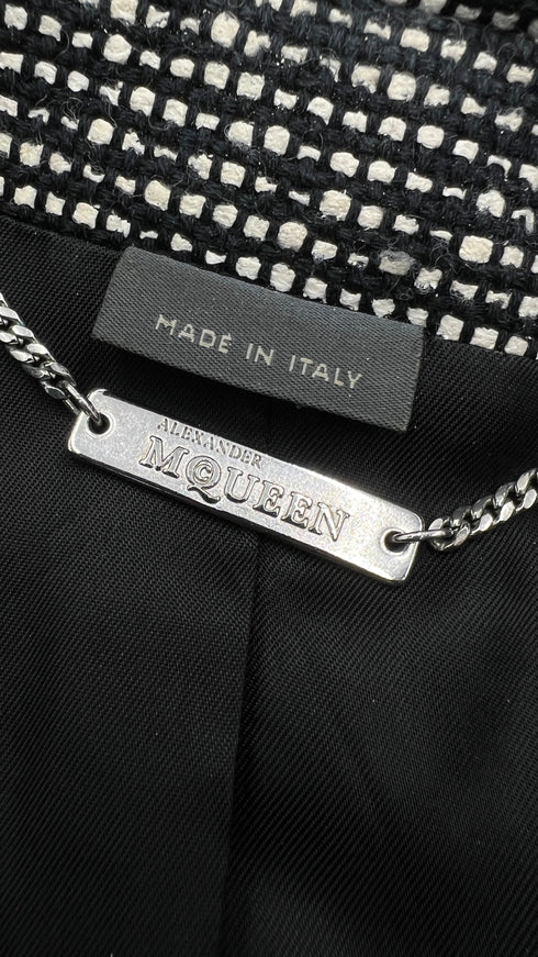 Blazer sfiancato a quadretti