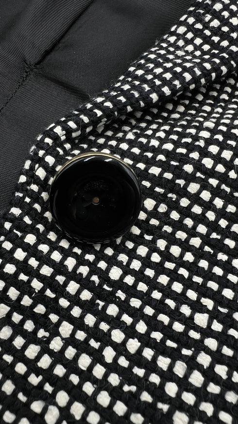 Blazer sfiancato a quadretti