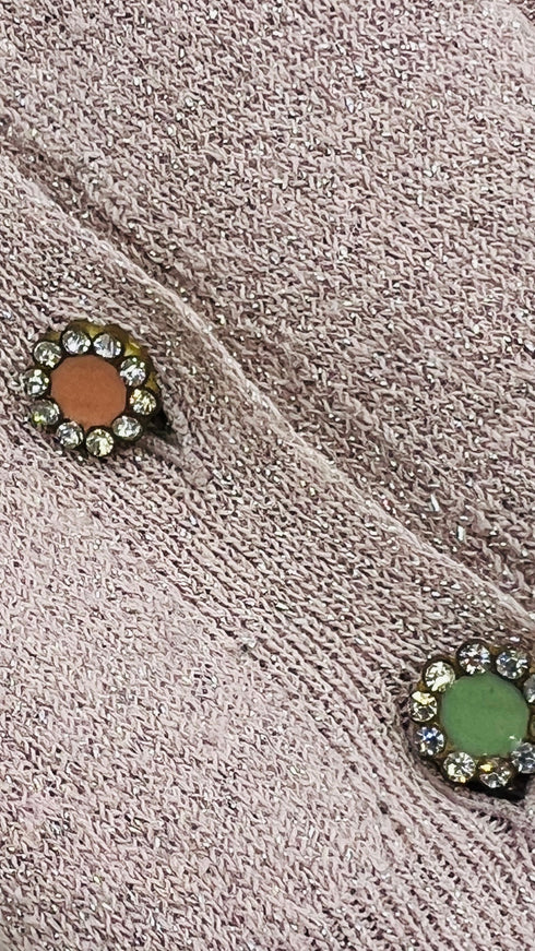 Cardigan corto lurex