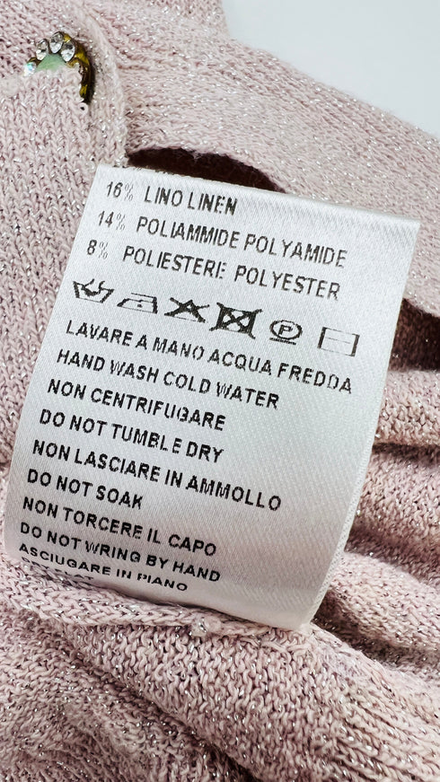 Cardigan corto lurex