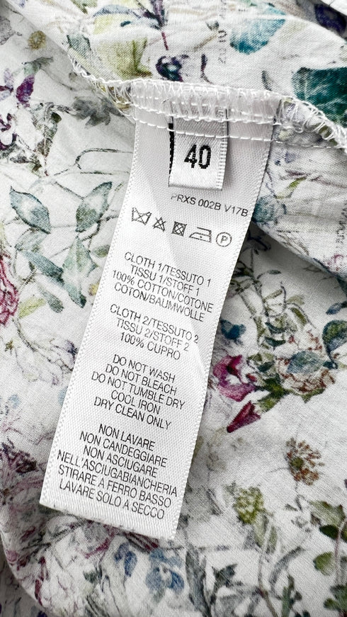 Camicia in cotone a fiori