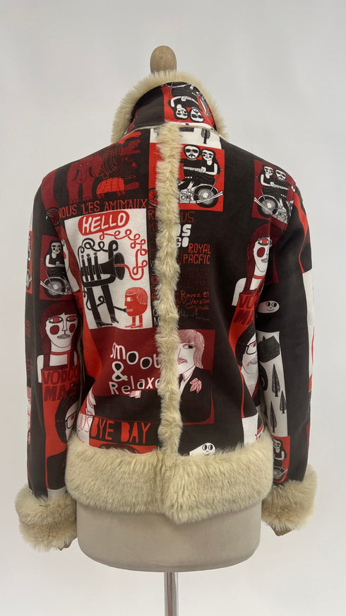 Giacca corta stampata