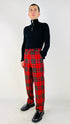 Completo tartan con cartellino