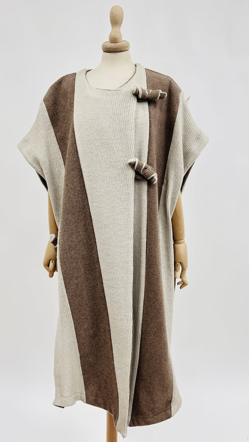 Poncho oversized maglia