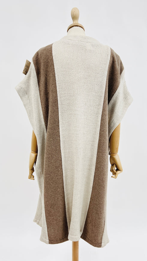 Poncho oversized maglia