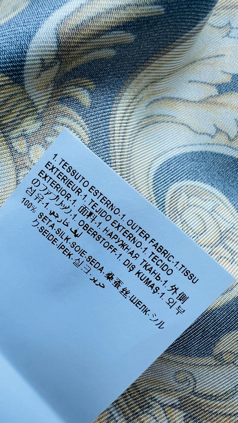 T-shirt in seta barocca