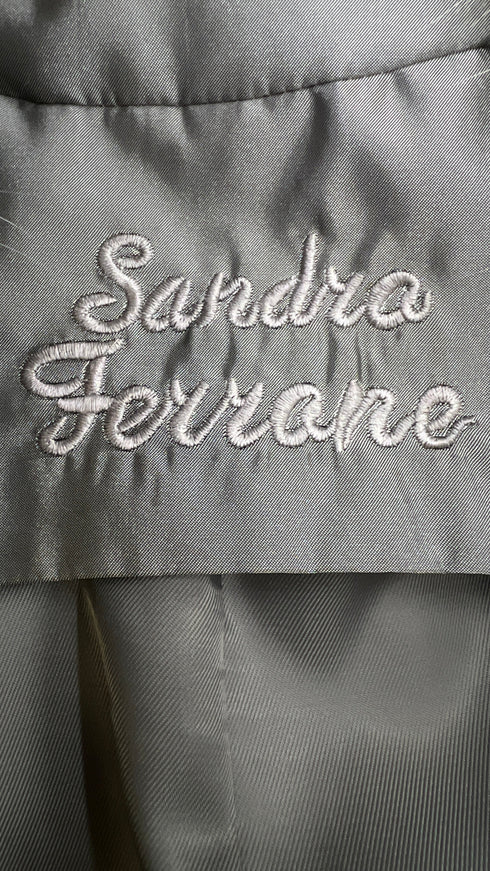 Piumino argento metallizzato